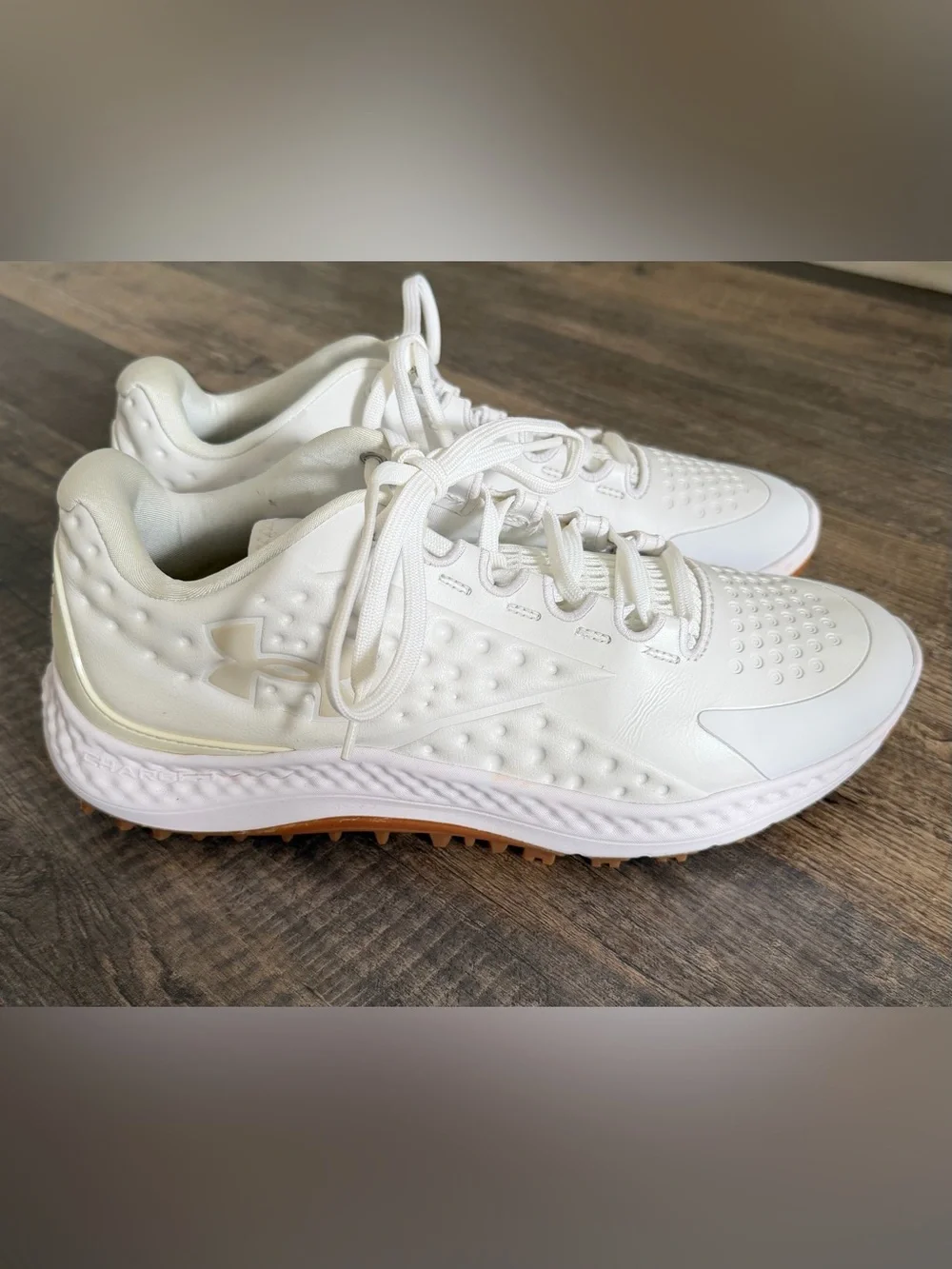 Under Armour men’s size 11 Curry 1 Golf shoe spikeless in white